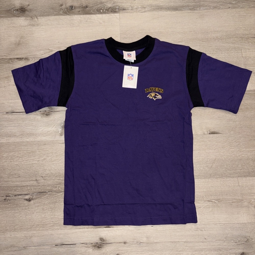 Vintage NFL Football Baltimore Ravens T Shirt Youth Large 14/16 Purple